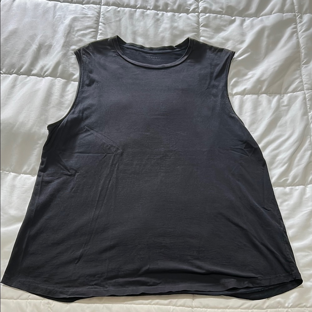 All Saints Charcoal Sleeveless Tank